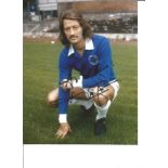 Frank Worthington 10x8 Signed Colour Football Photo Pictured In Leicester City Kit. Supplied from