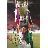 Roberto Carlos Real Madrid Signed 12x 8 inch football photo. Supplied from stock of www.