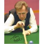 Terry Griffiths signed 10x8 colour snooker photo. Supplied from stock of www.sportsignings.com the