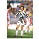 Michel Platini Juventus Signed 12 x 8 inch football photo. Supplied from stock of www.