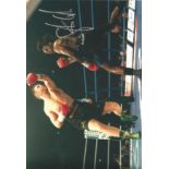 Steve Collins Signed 12 x 8 inch boxing colour photo. Supplied from stock of www.sportsignings.com