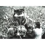 Johan Cruyff Ajax Signed 16 x 12 inch football black and white photo. Supplied from stock of www.