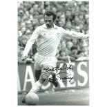 Paul Reaney Leeds United Signed 12 x 8 inch football photo. Supplied from stock of www.