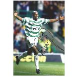 Ian Wright Celtic Signed 12 x 8 inch football photo. Supplied from stock of www.sportsignings.com