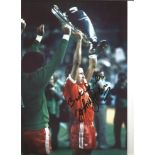 John Mcgovern Notts Forest Signed 12 x 8 inch football photo. Supplied from stock of www.