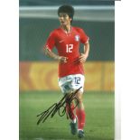 Sung Yong Ki 12 X 8 South Korea signed colour football photo. Supplied from stock of www.