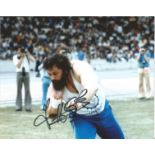 Geoff Capes Olympics signed 8x10 colour photo. Supplied from stock of www.sportsignings.com the in