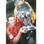Santi Cazorla Spain Signed 12 x 8 inch football photo. Supplied from stock of www.sportsignings.