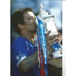 Nacho Novo Rangers Signed 12 x 8 inch football photo. Supplied from stock of www.sportsignings.com