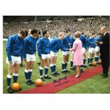 Alex Young Everton Signed 16 x 12 inch football photo. Supplied from stock of www.sportsignings.