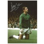 Peter Shilton Notts Forest Signed 12 x 8 inch football photo. Supplied from stock of www.