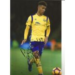 Mason Holgate Everton Signed 10 x 8 inch football photo. Supplied from stock of www.sportsignings.