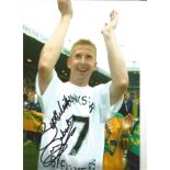 Iwan Roberts Norwich City Signed 12 x 8 inch football photo. Supplied from stock of www.