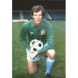 Joe Corrigan signed 12x8 colour football photo pictured in his Manchester City playing days.