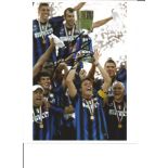 Javier Zanetti Inter Milan Signed 10 x 8 inch football photo. Supplied from stock of www.