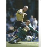 Andy Johnson Everton Signed 12 x 8 inch football photo. Supplied from stock of www.sportsignings.com