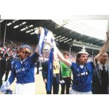 John Bailey and Kevin Richardson Everton Signed 12 x 8 inch football photo. Supplied from stock of