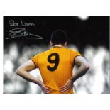 Steve Bull Wolves Signed 16 x 12 inch football photo. Supplied from stock of www.sportsignings.com