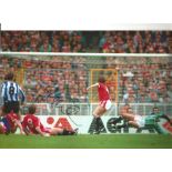 John Sheridan Wembley 91 Sheff Wed Signed 12 x 8 inch football photo. Supplied from stock of www.