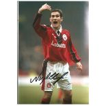 Nigel Clough Notts Forest Signed 12 x 8 inch football photo. Supplied from stock of www.