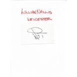 Football Autograph Lillian Nalis Leicester City Signed White Card. Supplied from stock of www.