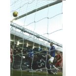 Joleon Lescott Everton Signed 12 x 8 inch football photo. Supplied from stock of www.sportsignings.