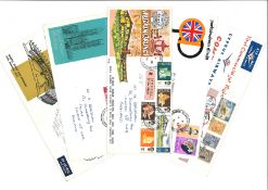 FDC collection includes 10 interesting covers and air mail from Brunei and Cyprus dating to early