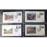 Benham Silk FDC collection 29 covers housed in a Benham cover album subjects include National Trust,