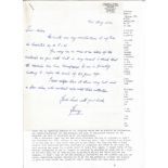 WW2 617 Sqn POW Flight Sergeant Gerrard Hobbs Wireless operator hand written letter with typed story