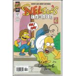 Matt Groening signed Simpsons comic, Signed on front cover. Good Condition. All autographs are