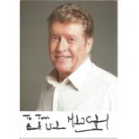 Michael Crawford signed 6x4 portrait colour photo to Tom, Signed at bottom on white strip. Good