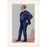 The Cape 28/3/1891, Subject Cecil Rhodes, Vanity Fair print, These prints were issued by the