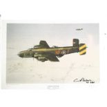 WW2 Cyril Peters signed 12 x 8 colour photo print of painting A Friday in Winter Halifax Friday