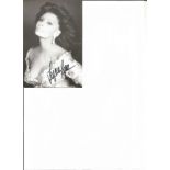 Sophia Loren signed 6 x 4 b/w photo. Good Condition. All autographs are genuine hand signed and come