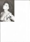 Sophia Loren signed 6 x 4 b/w photo. Good Condition. All autographs are genuine hand signed and come