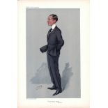 Wires without wires 16/3/1905, Subject Marconi, Vanity Fair print, These prints were issued by the