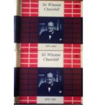 Sir Winston Churchill stamp collection two Stanley Gibbons albums one has 18 pages of interesting