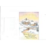 WW2 617 Sqn Jock Calder signed Christmas card to 617 Sqn Dambuster Historian Jim Shortland. Good