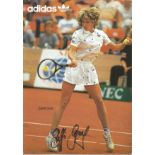 Tennis star Steffi Graff and 6 x 4 colour promo photo. Good Condition. All autographs are genuine