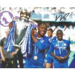 Michy Batshuayi Signed Chelsea 8x10 football photo. Good Condition. All autographs are genuine