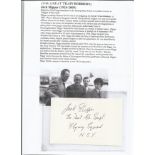 Jack Slipper signed album page, Detective chief superintendent, Known for role in investigating