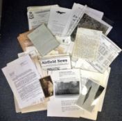 World War Two collection includes ephemera from bomber command , archives handwritten letters from