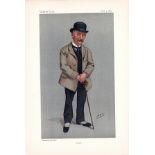 Tess 4/6/1892, Subject Thomas Hardy, Vanity Fair print, These prints were issued by the Vanity