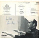 Henry Mancini signed The Big Latin Band of Henry Mancini 33rpm record sleeve, Record included.