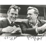 Tony Randall and Jack Klugman signed 10x8 b/w photo, Dedicated. Good Condition. All autographs are
