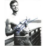 Eric Dane 10x8 signed topless 3/4 length black and white photo. Good Condition. All autographs are