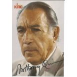 Anthony Quinn signed 6 x 4 colour Kino promo photo. Good Condition. All autographs are genuine