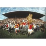 Phil Bennett Rugby Autographed 12 X 8 Photo, A Superb Image Depicting The British & Irish Lions