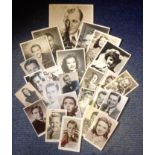 Movie Collection 31 superb vintage photos with PRINTED signaturesfeaturing some legendary names