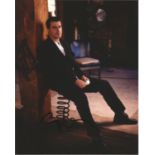 Chris Noth signed 10x8 colour photo full shot sitting, American actor, He is known for his